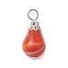 Imitation Gemstone Acrylic Pendants PALLOY-JF03329-01-3