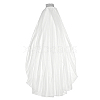 Gauze & Plastic Pearl & Resin Hair Combs OHAR-WH0029-17-1