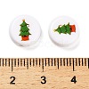 Christmas Theme Printed Opauqe Acrylic Beads OACR-R004-01A-4