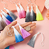 Spritewelry 27Pcs 9 Colors Polyester Tassel Big Pendants FIND-SW0001-14-15