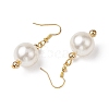 Round Acrylic Imitation Pearl Beads Necklace & Dangle Earring Sets for Women SJEW-JS01304-7