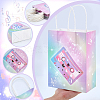 24Pcs 2 Styles Rainbow Color Musical Paper Packing Tote Bags ABAG-PH0001-83-3