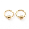 Brass Screw Carabiner Lock Charms X-KK-L197-03G-1