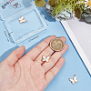 4Pcs Brass Pave Freshwater Shell Butterfly Charms KK-BBC0016-61-3