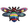 Rainbow Bee Enamel Pins JEWB-U011-01C-1