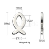 304 Stainless Steel Charms STAS-CJC0008-10P-02-8