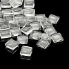 Transparent Glass Square Cabochons GGLA-A001-18mm-1