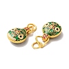 Zinc Alloy Enamel Pendants PALLOY-M210-01G-01-3