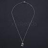 Non-Tarnish 201 Stainless Steel Pendant Necklaces NJEW-S105-JN554-40-1-2