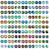 Flatback Glass Cabochons for DIY Projects GGLA-S047-04B-A12mm-1