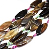 Natural Banded Agate/Striped Agate Beads Strands G-L544-036-1