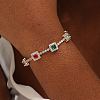 Colorful Cubic Zirconia Tennis Bracelets for Women XZ3226-1-6