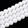 Opaque Solid Color Glass Beads Strands X-GLAA-T032-P8mm-02-1