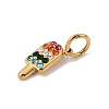 304 Stainless Steel Rhinestone Pendants RB-CBAC900-07G-2