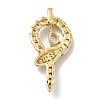 Brass Micro Pave Cubic Zirconia Pendants KK-H433-37G-2