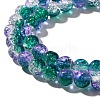Crackle Glass Beads Strands X-CCG-C002-8mm-03-3