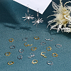 160Pcs 2 Colors Brass Leverback Earring Findings KK-FH0002-92-2
