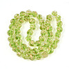 Handmade Gold Foil Glass Beads Strands FOIL-N029-04C-2