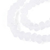 Frosted Transparent Glass Beads Strands GLAA-N016-4mm-11-3