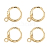 Brass Huggie Hoop Earring Findings X-KK-L179-04G-A-1