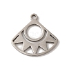 Non-Tarnish 201 Stainless Steel Pendants STAS-E211-04P-1