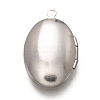 Non-Tarnish 316 Stainless Steel Locket Pendants STAS-O135-05P-2