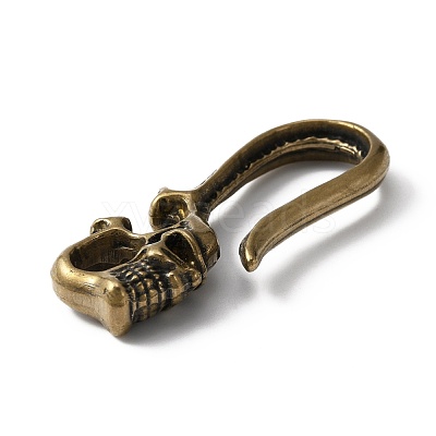 Brass Hook Clasp FIND-WH0037-78AG-1