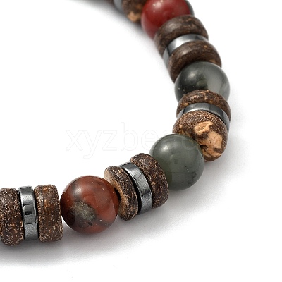 Natural & Synthetic Gemstone Stretch Bracelets BJEW-JB05359-1