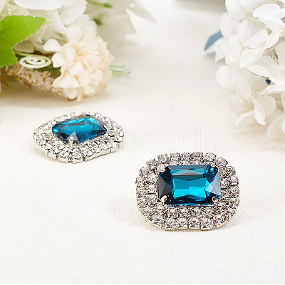 Alloy Rhinestone Shoe Decorations FIND-WH0126-417D-1