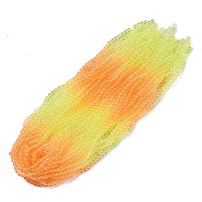 Baking Paint Transparent Glass Beads DGLA-M001-8mm-08-1