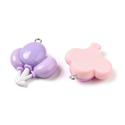 Opaque Resin Pendants X-RESI-A028-05-1