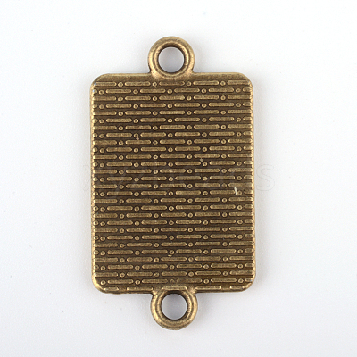Vintage Tibetan Style Alloy Connector Cabochon Bezel Settings X-TIBE-M016-08AB-NF-1