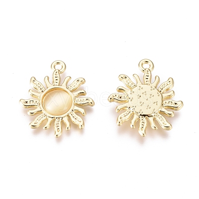 Alloy Cat Eye Pendants ENAM-R053-006B-1