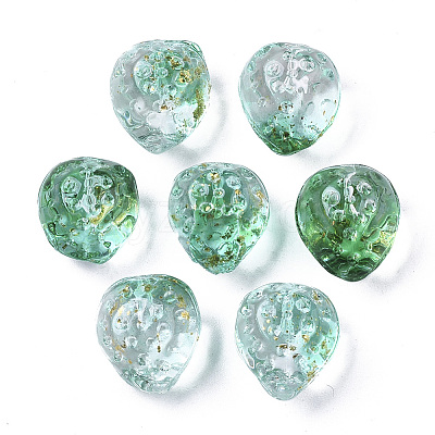 Transparent Spray Painted Glass Beads LS-GLAA-R215-01-B07-1