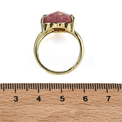 Brass Cuff Open Rings RJEW-D347-01G-1