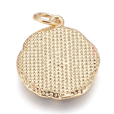 Brass Enamel Pendants KK-O113-03G-A-1