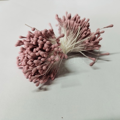 Matte Mini Pearl Double Heads Flower Stamen Pistil DIY-WH0325-79B-1