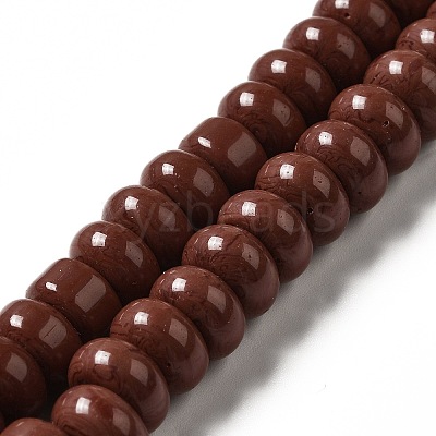 Opaque Glass Beads Strands LAMP-G156-20H-1