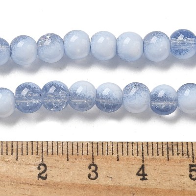 Crackle Glass Beads X1-GLAA-U001-6mm-14-1