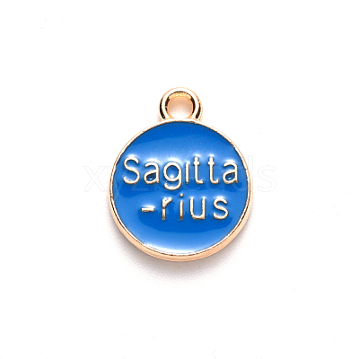 Alloy Enamel Pendants ENAM-S124-01A-02F-1