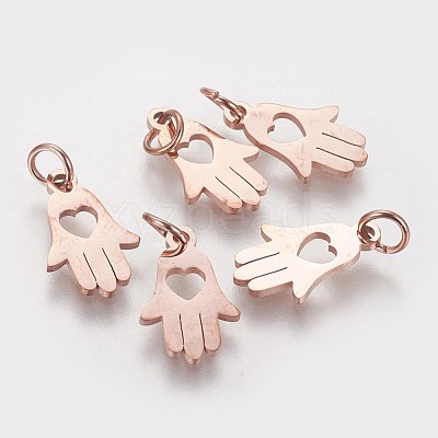 304 Stainless Steel Pendants STAS-Q201-T453R-1