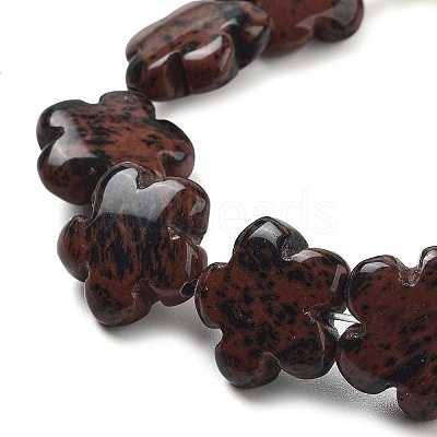 Natural Mahogany Obsidian Beads Strands G-F769-N01-01-1