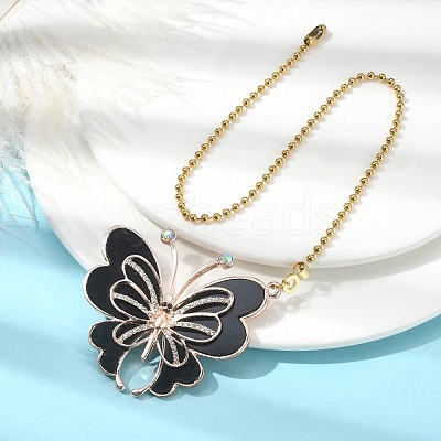 Butterfly Alloy Rhinestone Ceiling Fan Pull Chain Extenders FIND-JF00115-01-1