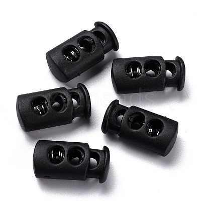 Plastic Spring Cord Lock Stopper Cylinder LS-FIND-I013-A12-1