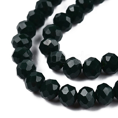 Opaque Solid Color Glass Beads Strands EGLA-A034-P10mm-D12-1