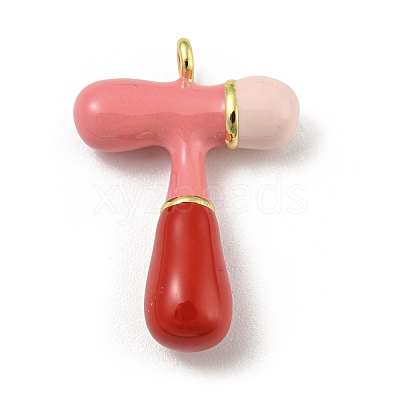 Brass Enamel Pendants KK-E093-03G-T-1