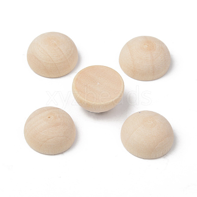 Unfinished Natural Wood Cabochons WOOD-R269-H-1