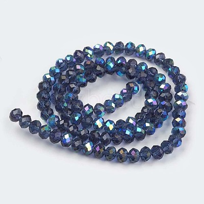 Electroplate Glass Beads Strands EGLA-A044-T2mm-L12-1