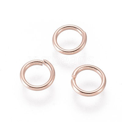 304 Stainless Steel Open Jump Rings STAS-O098-02RG-03-1