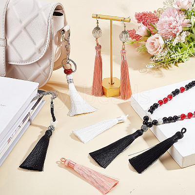 10Pcs Nylon Tassels Big Pendant Decorations FIND-SC0003-38D-1